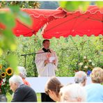 Feldgottesdienst in der Obstanlage…