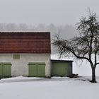 Feldscheune im Schnee