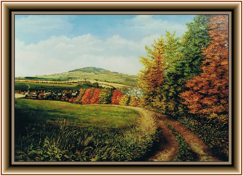 Feldweg im Herbst