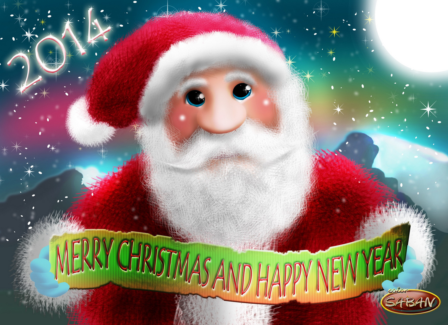 Feliz Navidad y Prospero Año 2014   ( Elaborado en Photoshop )