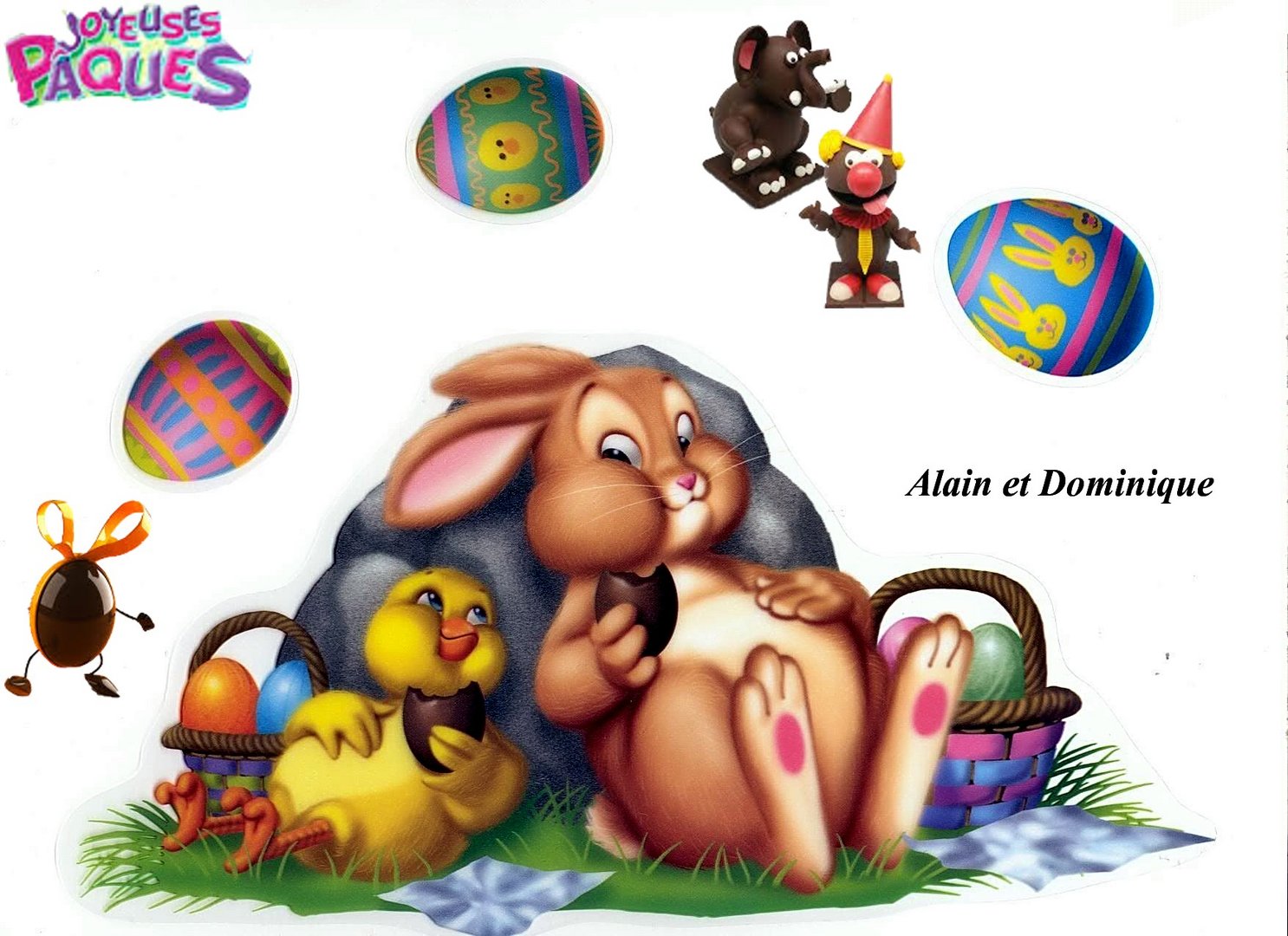 Feliz pascua, froh Ostern, Happy Easter,  joyeuses Pâques, Buona Pascua