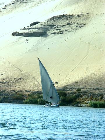 felouque Egyptienne aubord du Nil