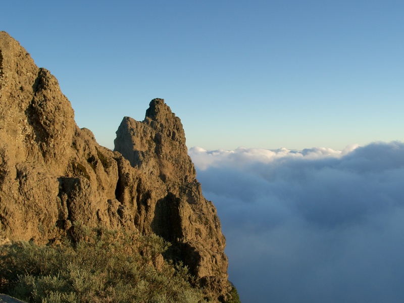 Fels auf dem Pico de las Nieves