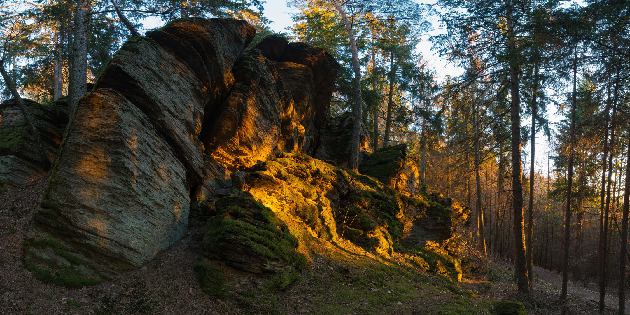 Fels im Abemdlicht 