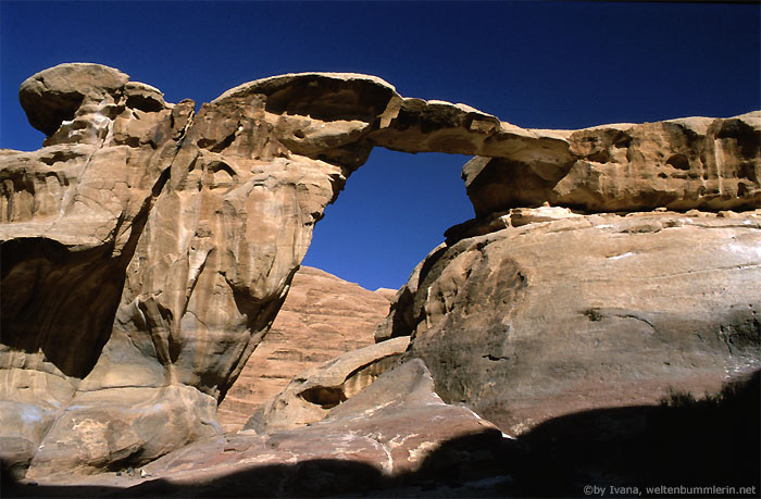 Felsbrücke, Wadi Rum, Jordanien