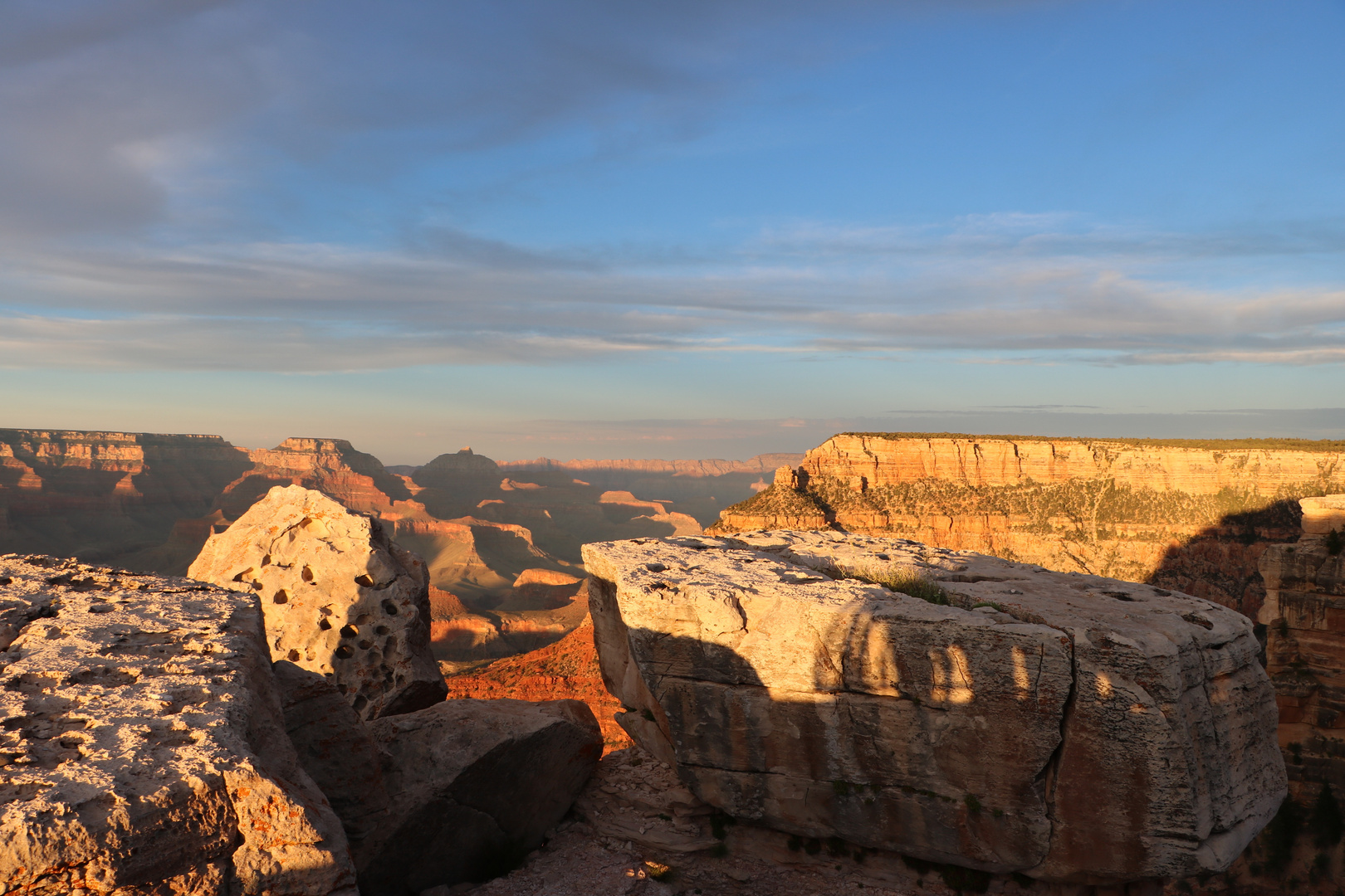 Felsen am Grand Canyon-Rand