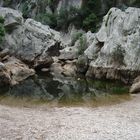 Felsen auf Flussbett (mallorca)