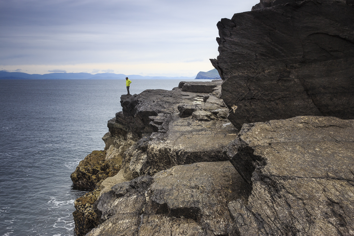 Felsen auf Valentia Island, Kerry, Irland