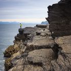 Felsen auf Valentia Island, Kerry, Irland