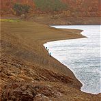 Felsen durch Niedrigwasser