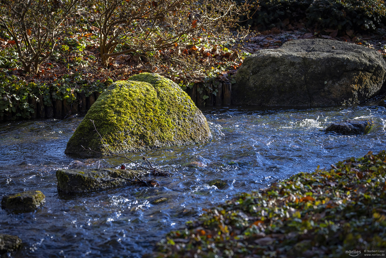 Felsen im Bachlauf