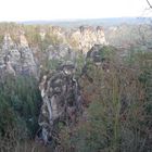 Felsen im Elbsandsteingebirge an der Bastei