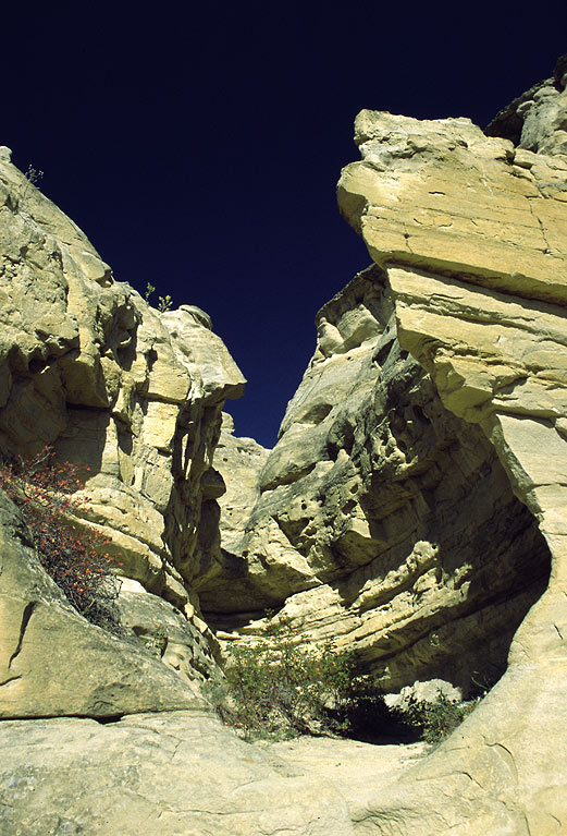 Felsen im Milk River Canyon, Alberta