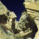 Felsen im Milk River Canyon, Alberta