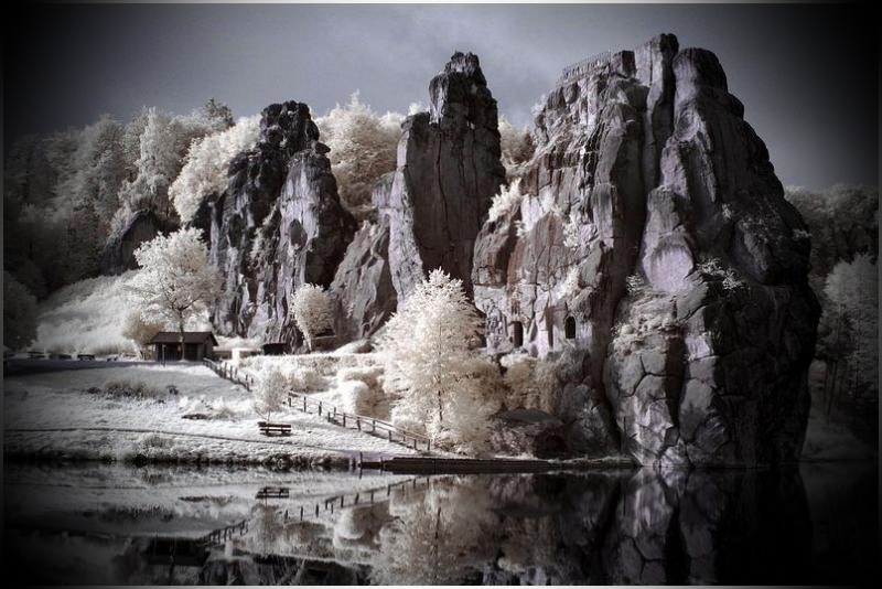 Felsen im Winter