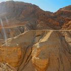 Felsen in der Wüste Judäa bei Qumran