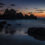 Felsen nach Sonnenuntergang