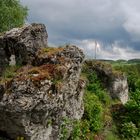 Felsen und Fahne