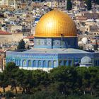 Felsendom auf dem Tempelberg vor der Altstadt Jerusalems