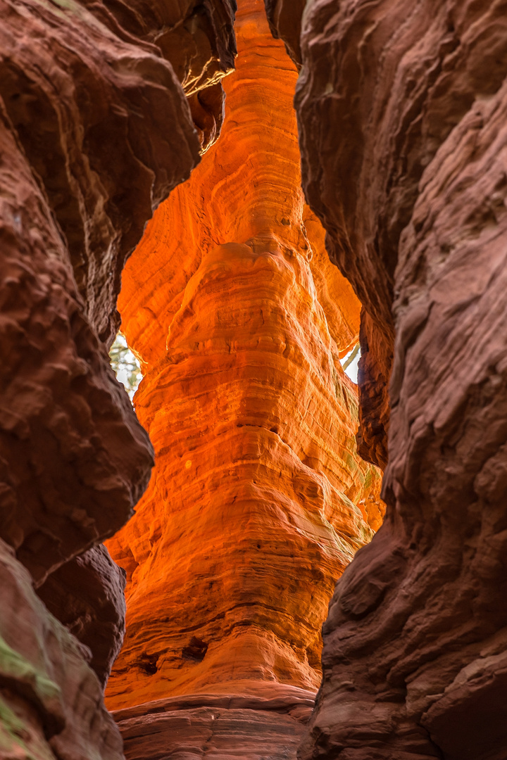 Felsenglühen am Altschlossfelsen