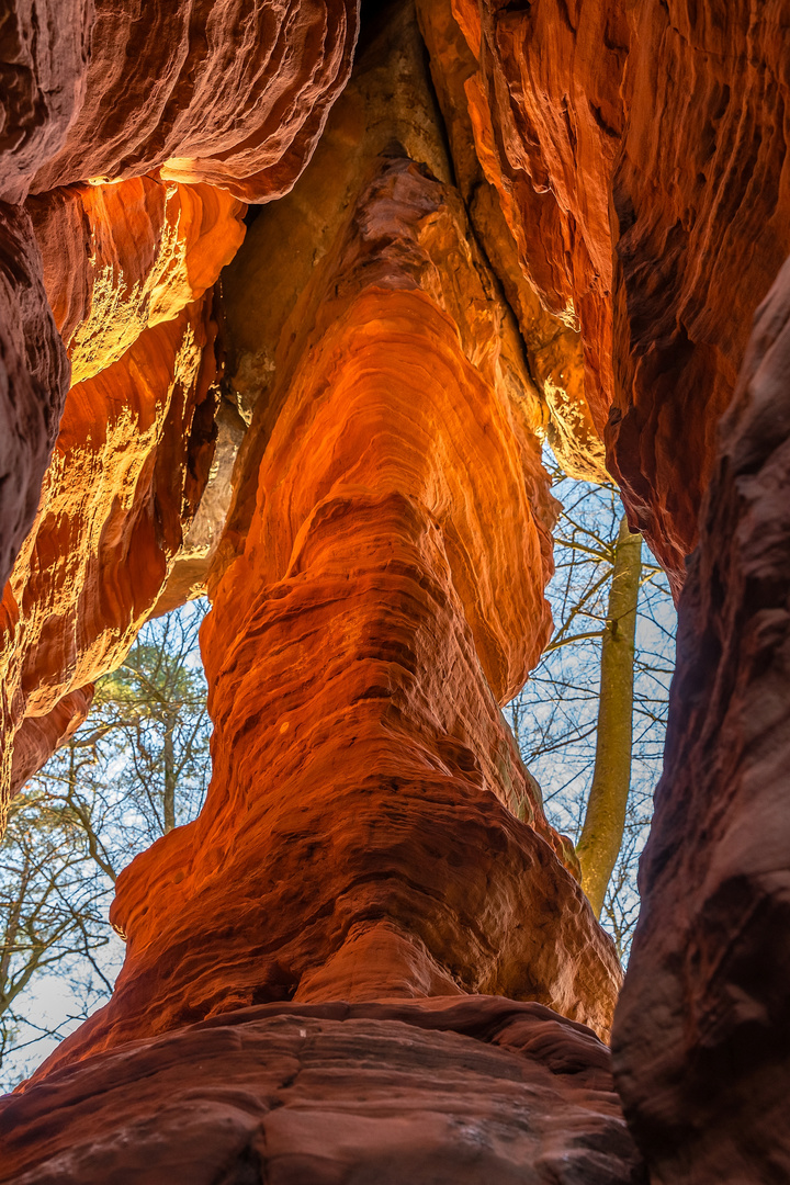 Felsenglühen am Altschlossfelsen