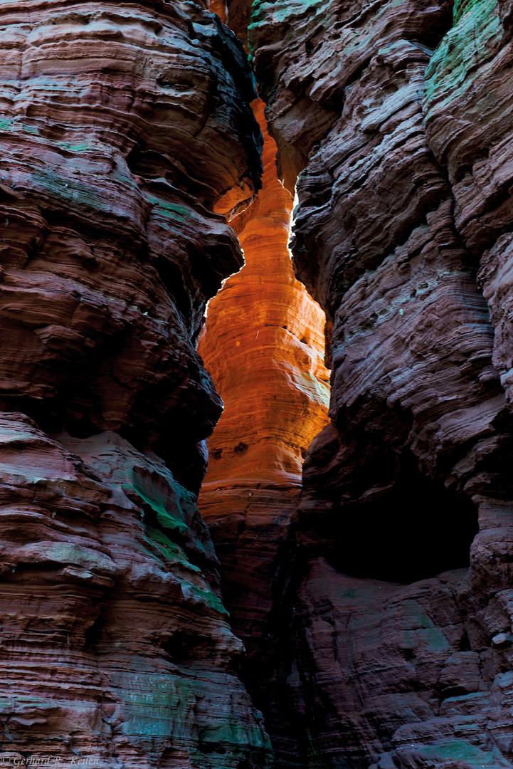 Felsenglühen in den Altschlossfelsen