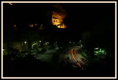 Felsenkirche bei Nacht