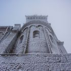 Felsenkirche Dabo in eiskaltem Gewand