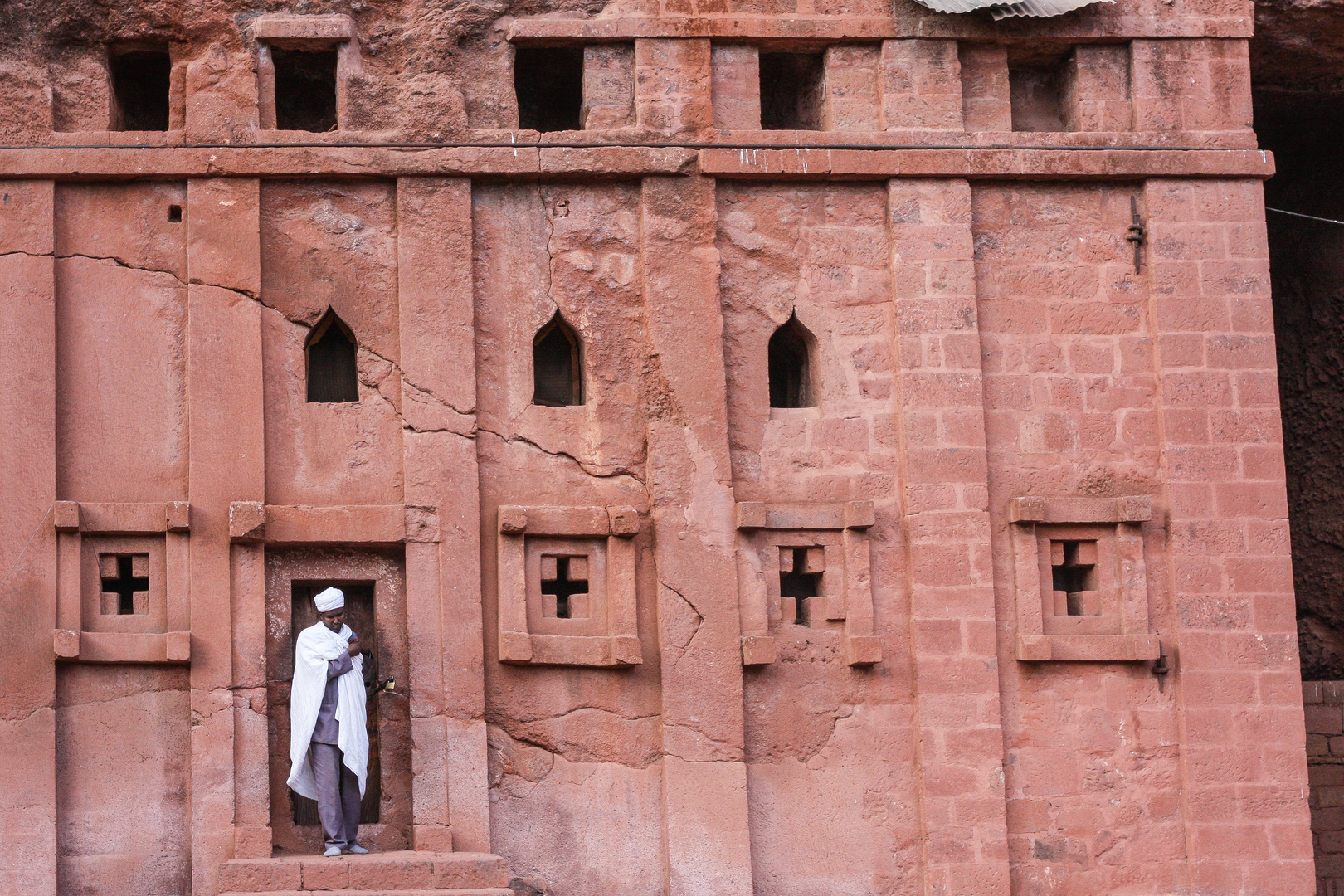 Felsenkirche der östlichen Gruppe in Lalibela