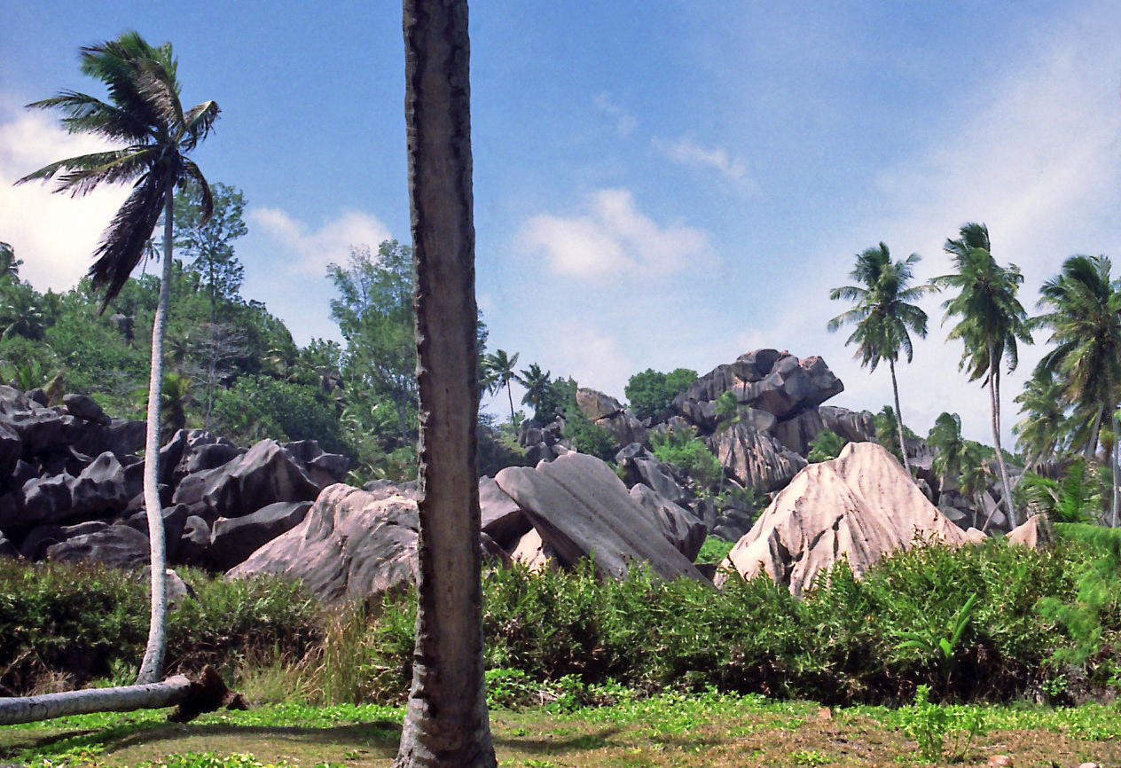 Felsenlandschaft auf La Digue Island