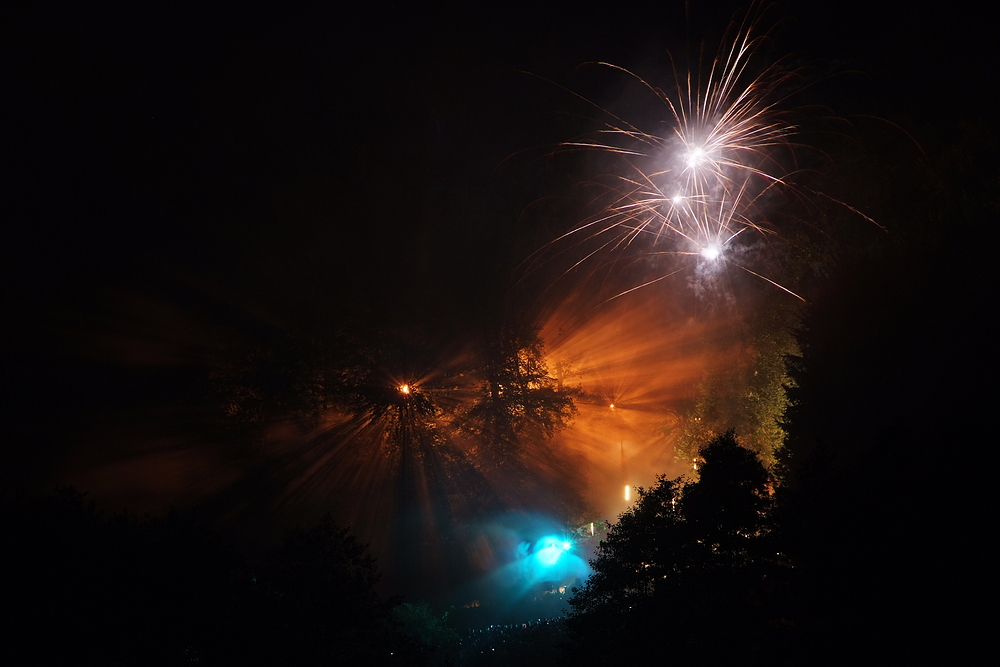 Felsenmeer in Flammen