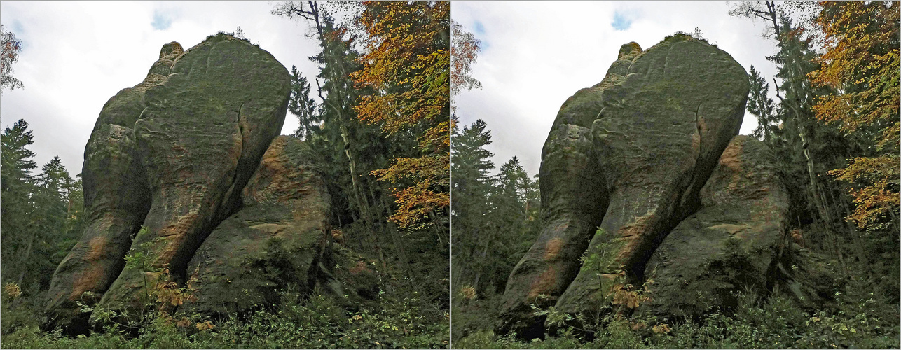  Felsenskulptur - Männerkopf