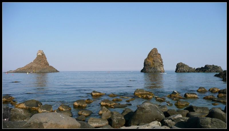 Felsenstrand auf Sizilien