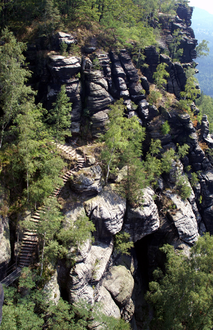 Felsformation am Lilienstein