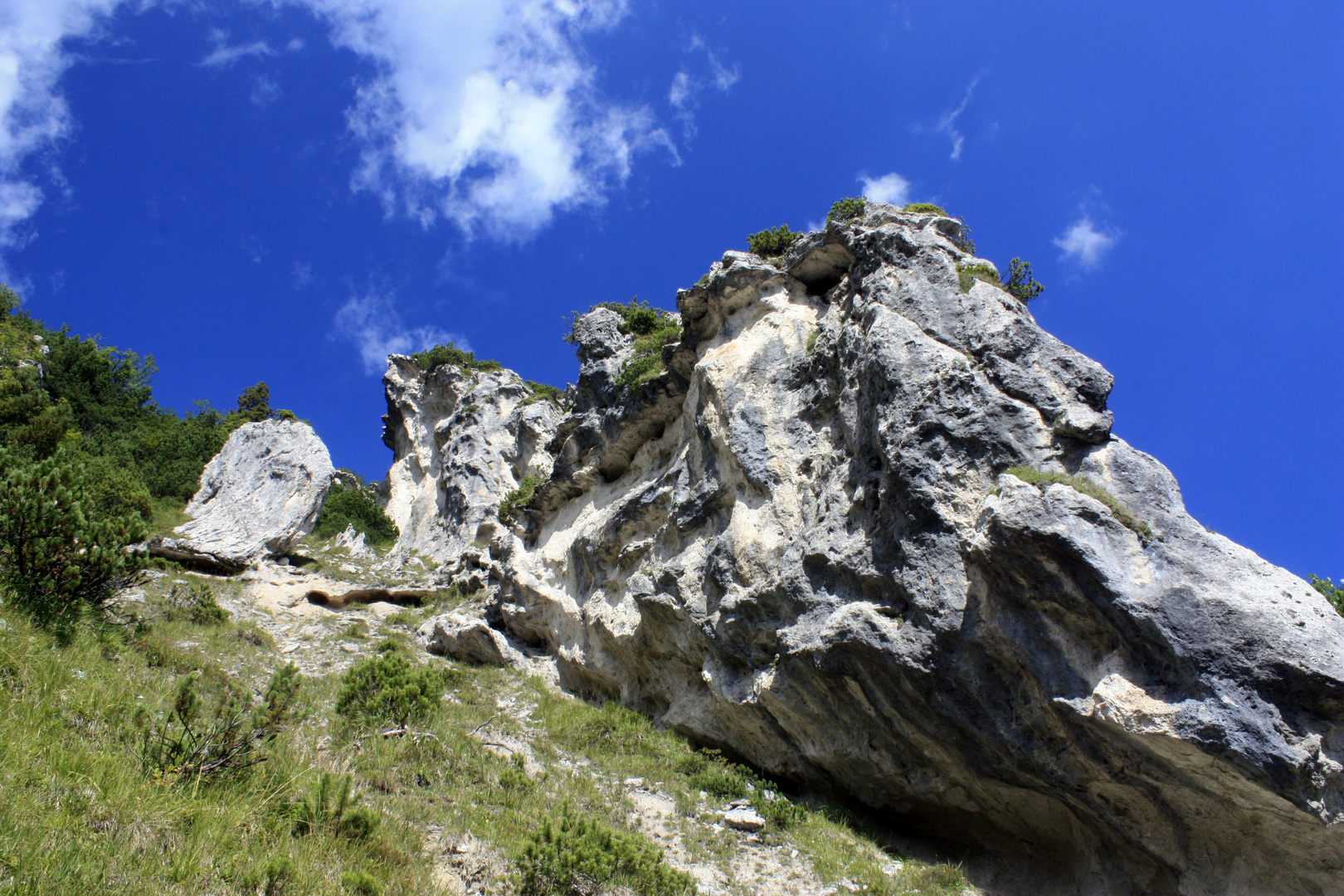 Felsformation in den Alpen