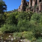 Felsformationen am Middle Fork Gila River...