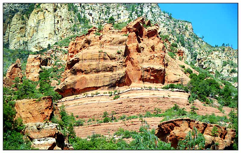 Felsformationen im Oak Creek Canyon - Arizona, USA