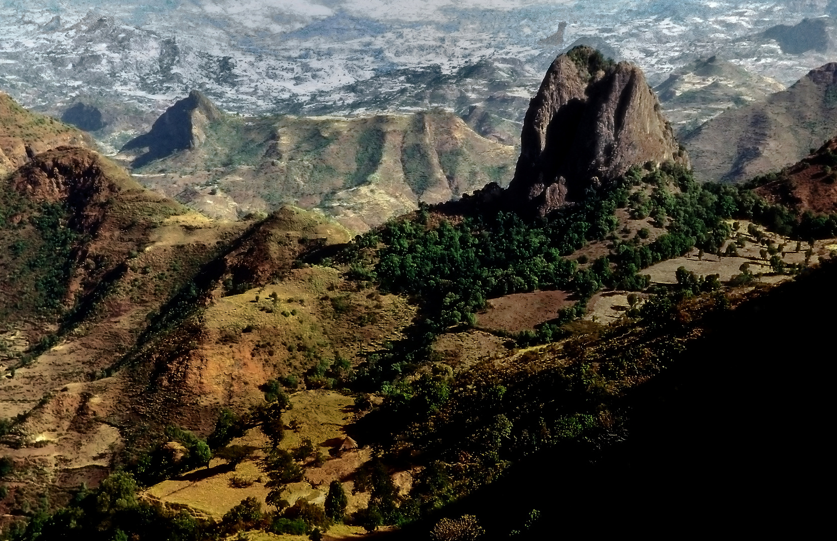 Felsformationen im Simien-Gebirge