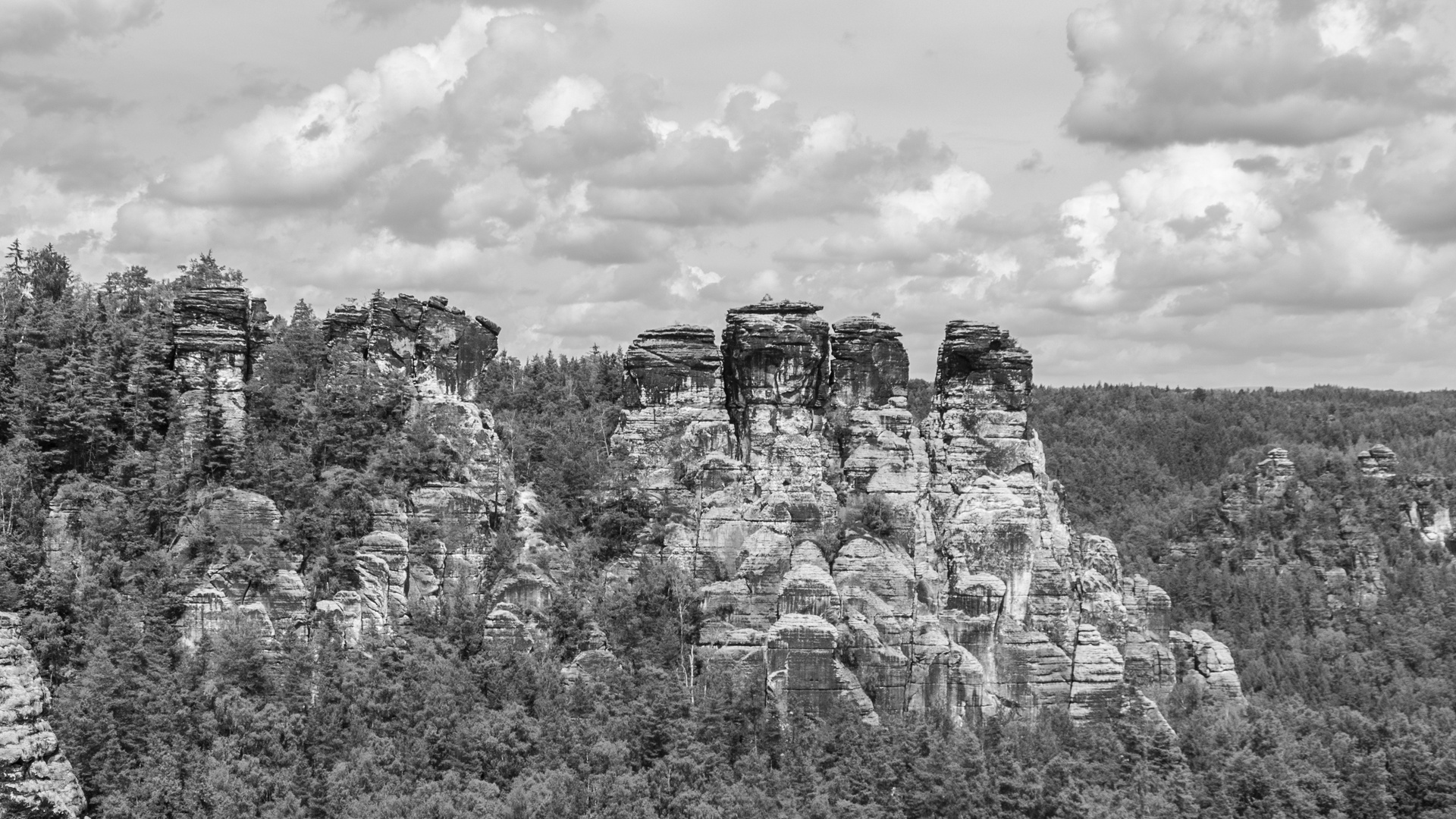 Felsgruppe im Elbsandsteingebirge