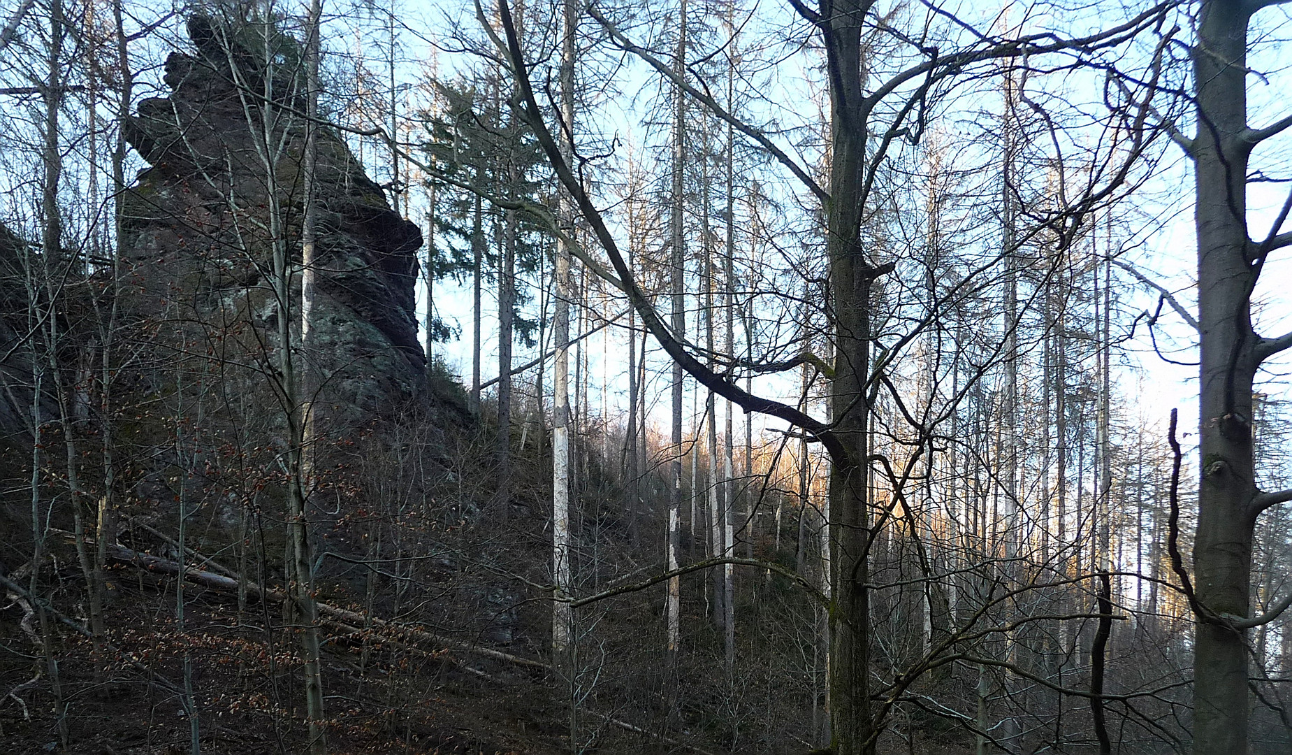 Felslandschaft über der Mosbacher Hölle