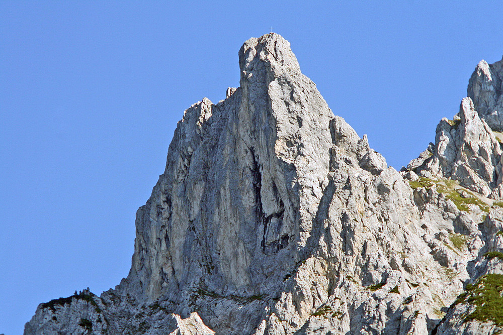 Felsnadel an der Karwendelspitze über Mittenwald