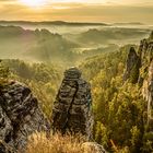 Felsnadel im Morgenlicht - Elbsandsteingebirge