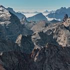 Felsschluchten westlich der Tofana di Rozes (Dolomiten)