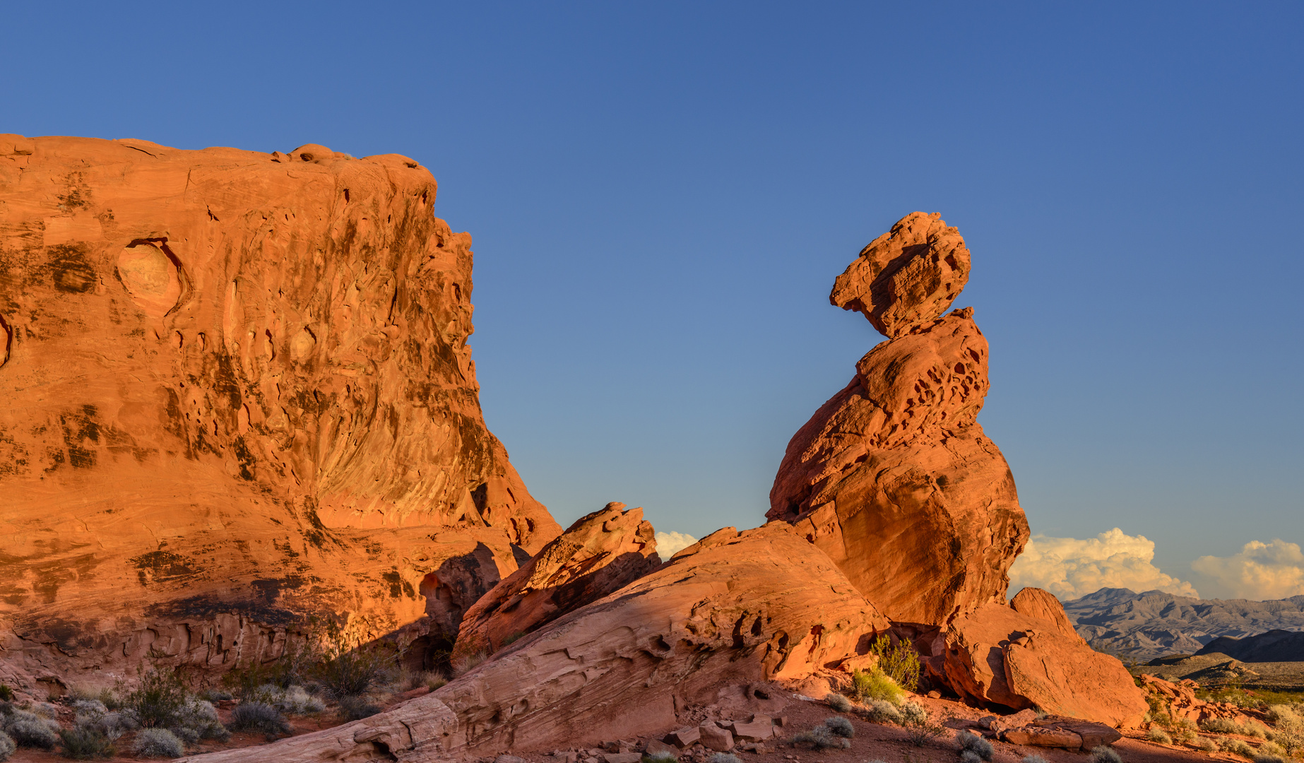 Felsskulptur, Valley of Fire SP, Nevada, USA