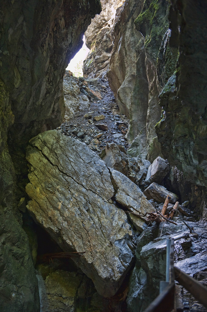 Felssturz in der Rappenloch- schlucht