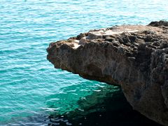 Felsvorsprung in Cala Rajada