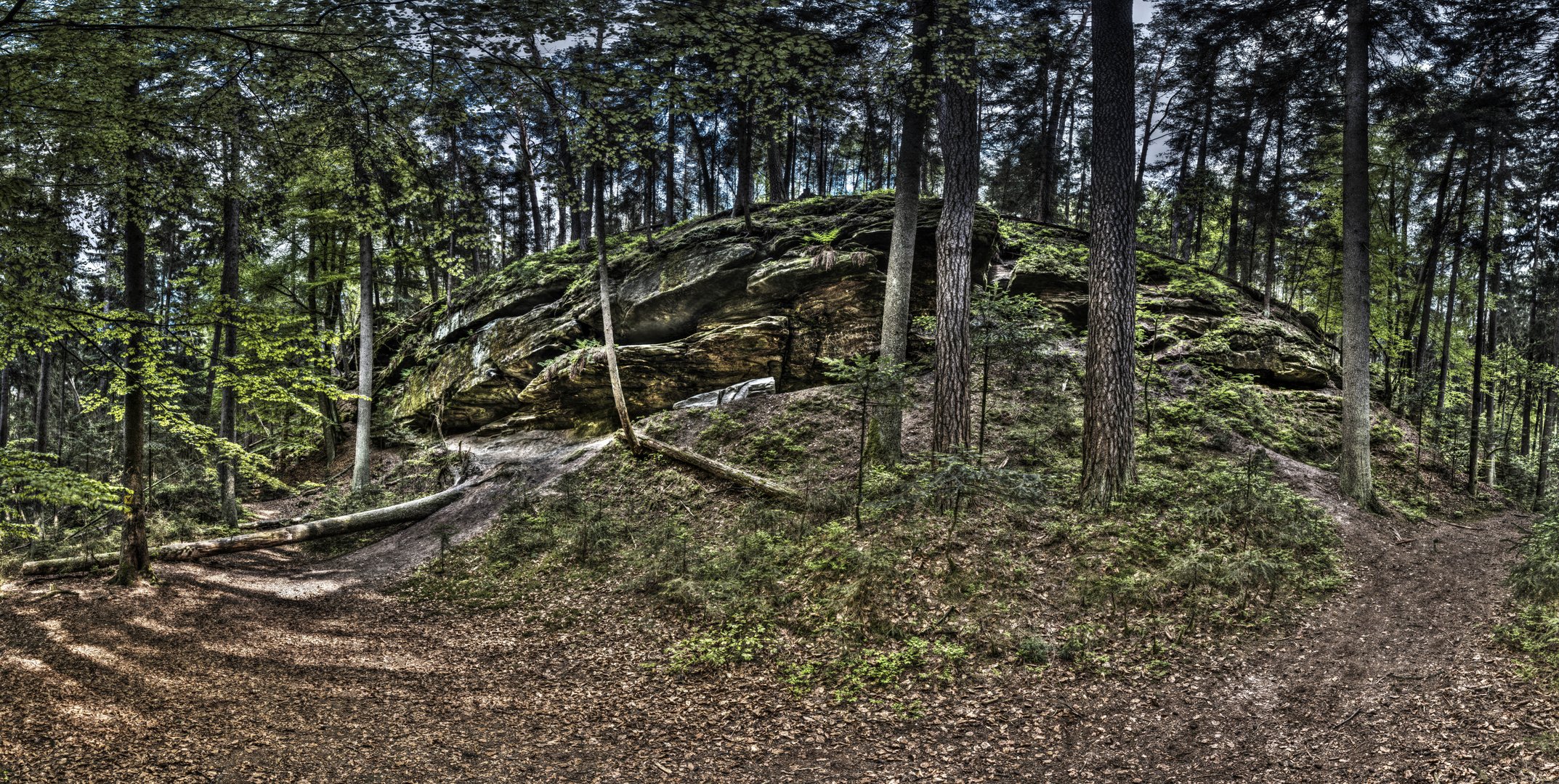 Felswand im Teufelsloch