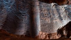 Felszeichnungen im Wadi Rum