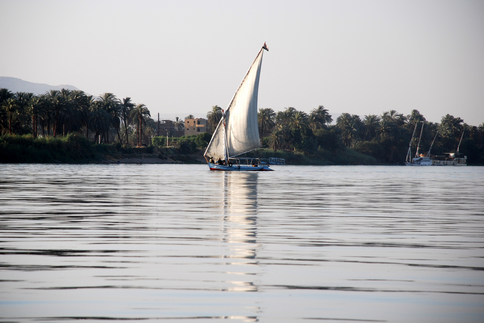 Feluke auf dem Nil, Ägypten, Luxor