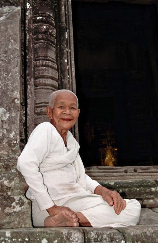 Female monk in Cambodia